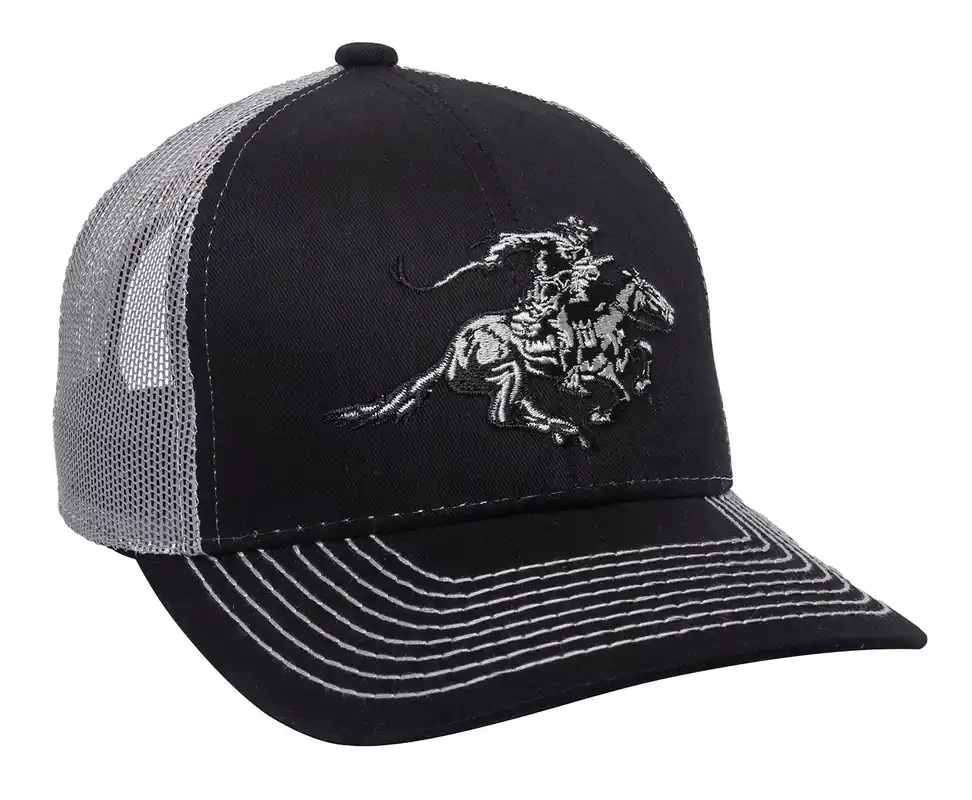 Outdoor Cap Winchester Cap Cotton Twill Black/Light Gray Structured OSFA