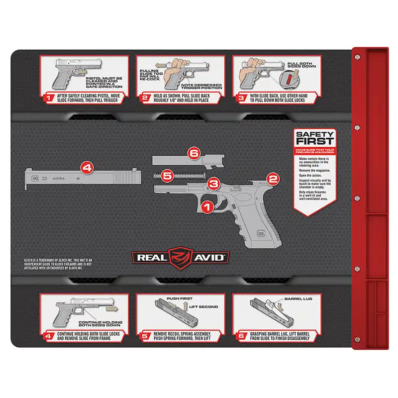 Real Avid Smart Mat Gun Glock Parts Diagram Cleaning Mat