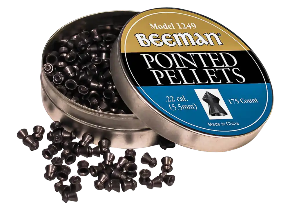 Beeman 1249 Pointed 22 Pellet Lead 175 Per Tin
