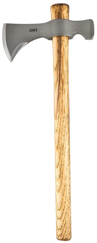 CRKT Woods Chogan T-Hawk 3.50" Blade 1055 Carbon Steel Blade Tennessee Hickory Handle 19" Long Tomahawk w/Hammer
