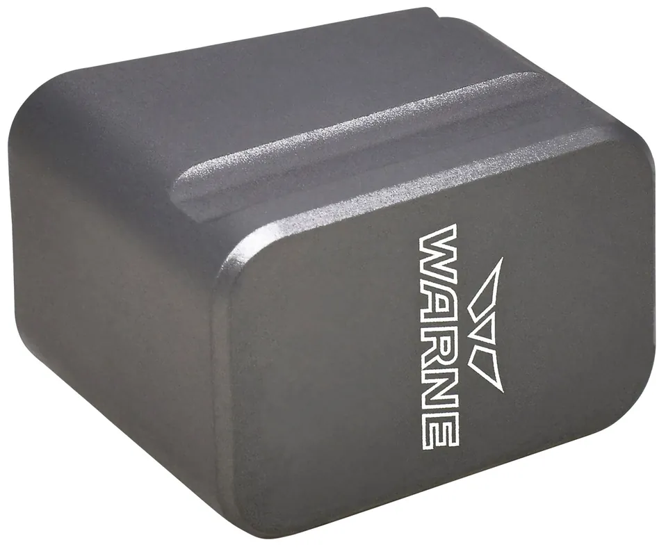 Warne Magazine Extension made of 6061-T6 Aluminum with Hardcoat Anodized Gray Finish for Glock 19, 23 Magazines (Adds 5rds 9mm Luger, 4rds 40 S&W)