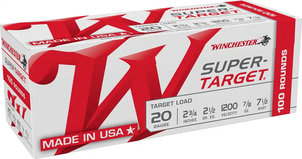 Winchester Ammo WIN Super Target Target 20 Gauge 2.75" 7/8 oz 7.5 Shot 100 Bx/ 2 Cs