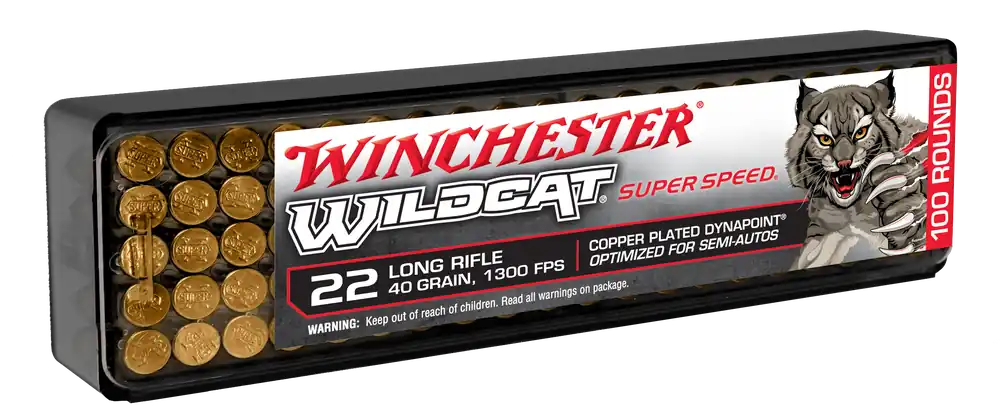 Winchester Ammo Wildcat Super Speed 22lr 40gr HP 100rd Bx / 20 Cs