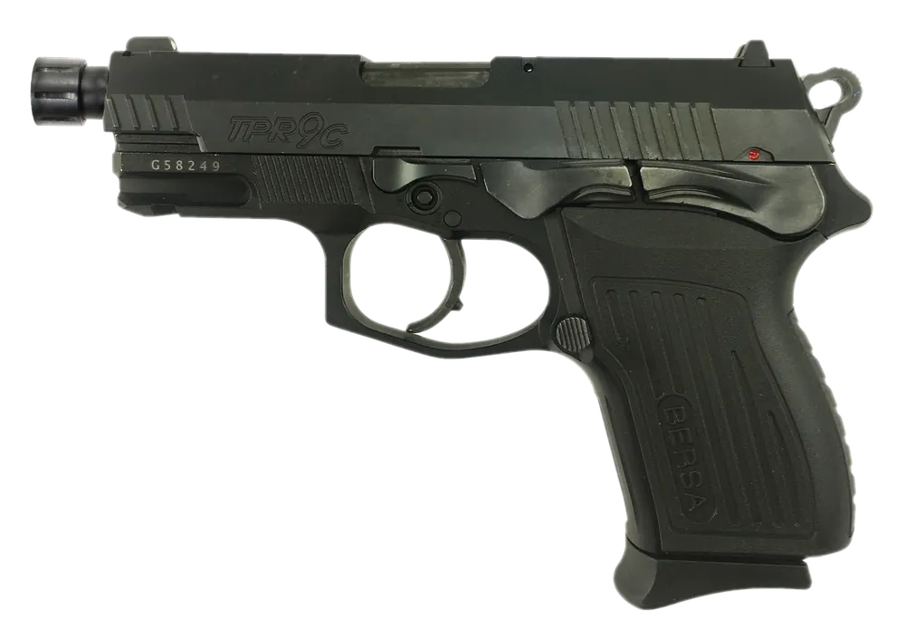 BERSA TPR9C X 9mm 4.1" 13+1 DA/SA Aluminum Frame Steel Slide Ambi Controls Threaded Barrel TPR9CMX
