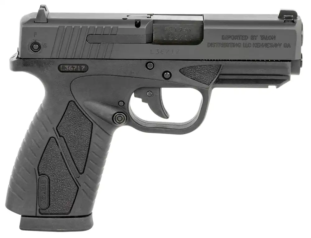 Bersa BPCC Concealed Carry 9mm Luger Caliber with 3.30" , 8+1, Matte Black Finish