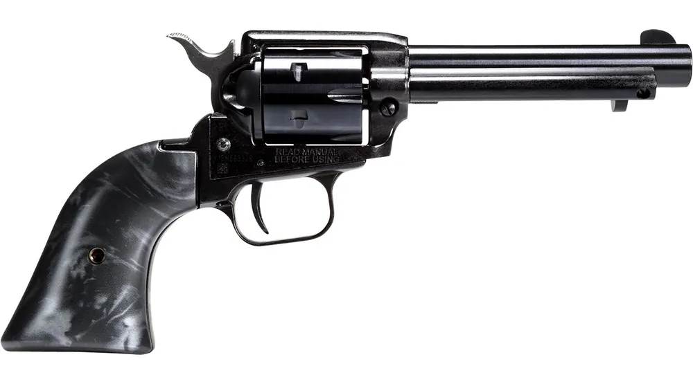 Heritage Mfg Rough Rider .22LR 6Rd 4.75" Steel Barrel/Cyl Alloy Frame Blade Frt Sight/Groove Rear Black Oxide SAO RR22B4BP