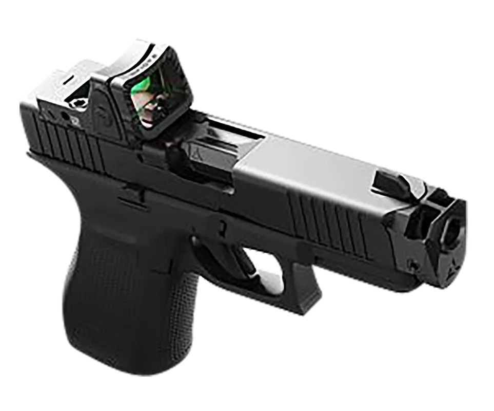 Radian Weapons G1502 Guardian Optic Guard w/Stealth Sights Black EPS Mount Compatible w/Glock MOS
