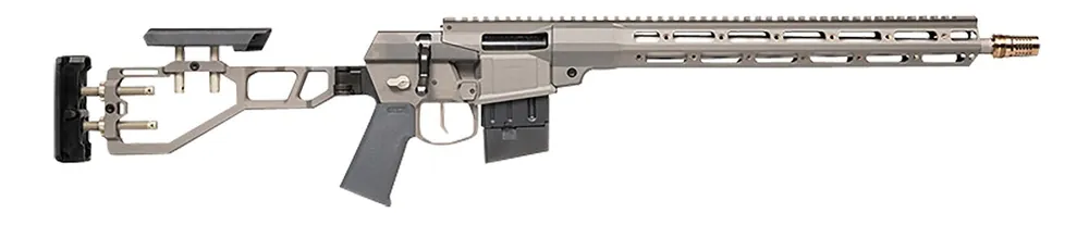 Q LLC Mini Fix 5.56x45mm NATO 16" Tapered Barrel, Gray, Fully Adjustable Folding Stock, Magpul K Grip