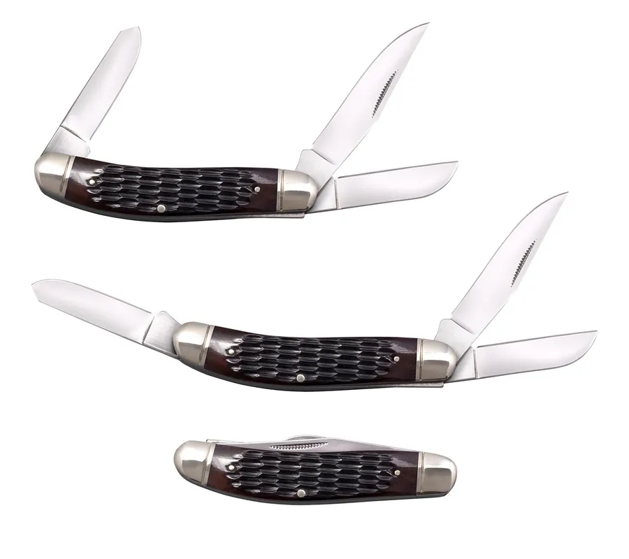 Cold Steel Gentleman‘s Stockman 2"/2.10"/2.50" Folding Clip/Sheepsfoot/Spey Plain SS Blade