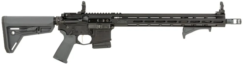 Springfield Armory SAINT Victor 5.56x45mm 10+1 16" Barrel Alum Receiver M-Lok Handguard Adj Stock Flip-up Sights STV916556YPLC