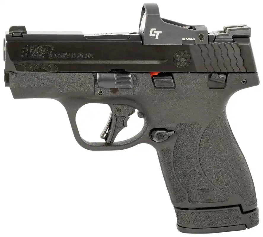 Smith & Wesson M&P Shield Plus 9mm Luger Pistol Bundle 3.10" CT 1500 Red Dot Black 13951