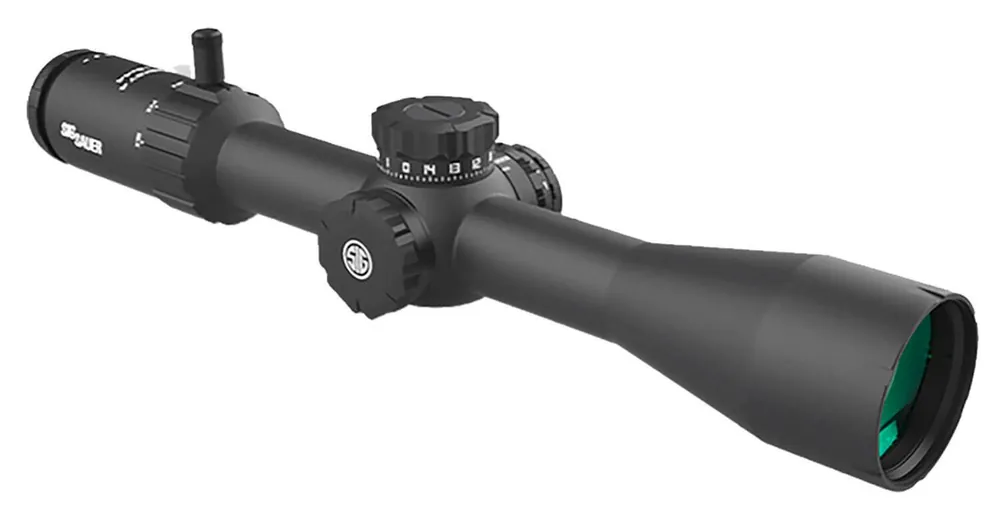 Sig Sauer Electro-Optics Whiskey4 SFP Exposed Zero Stop Black 3-12x 44mm 30mm Tube BDC-1 Reticle SOW43001