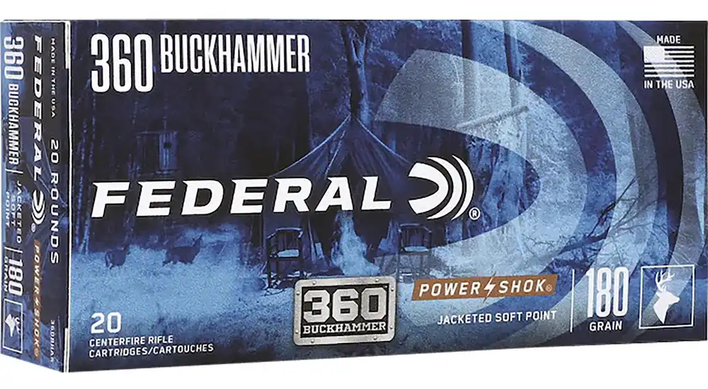 Federal Power-Shok Buckhammer 360 Buckhammer 180 Gr. SP 20/Box