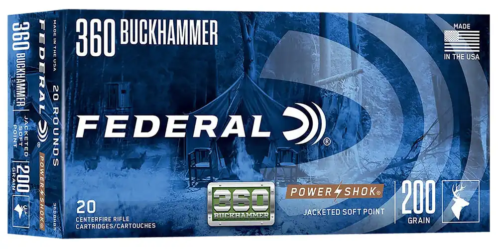 Federal Power-Shok Buckhammer 360 Buckhammer 200 Gr. JSP 20/Box