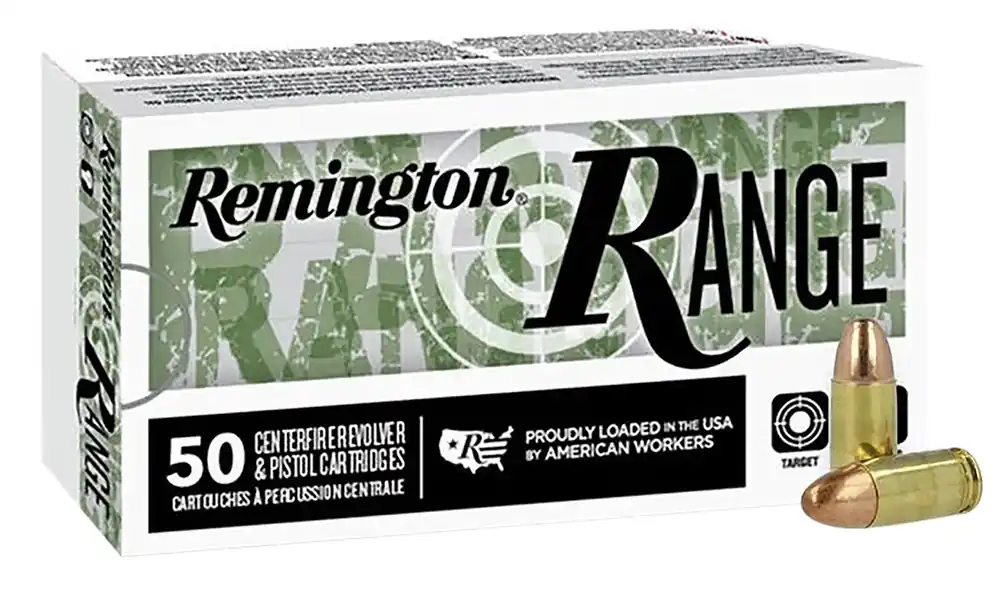 Remington Range 9mm Luger 115 Gr. Full Metal Jacket (FMJ) 50/Box