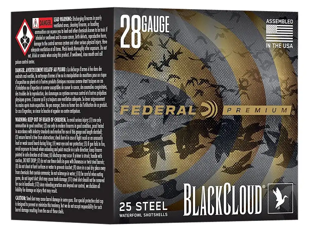 Federal Premium Black Cloud 28 Gauge 3" 3/4 oz 3 Shot 25 Per Box