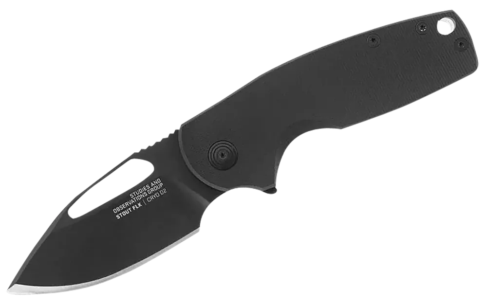 S.O.G 2.62" Folding Clip Point Straight Cryo D2 Blade G10 Handle