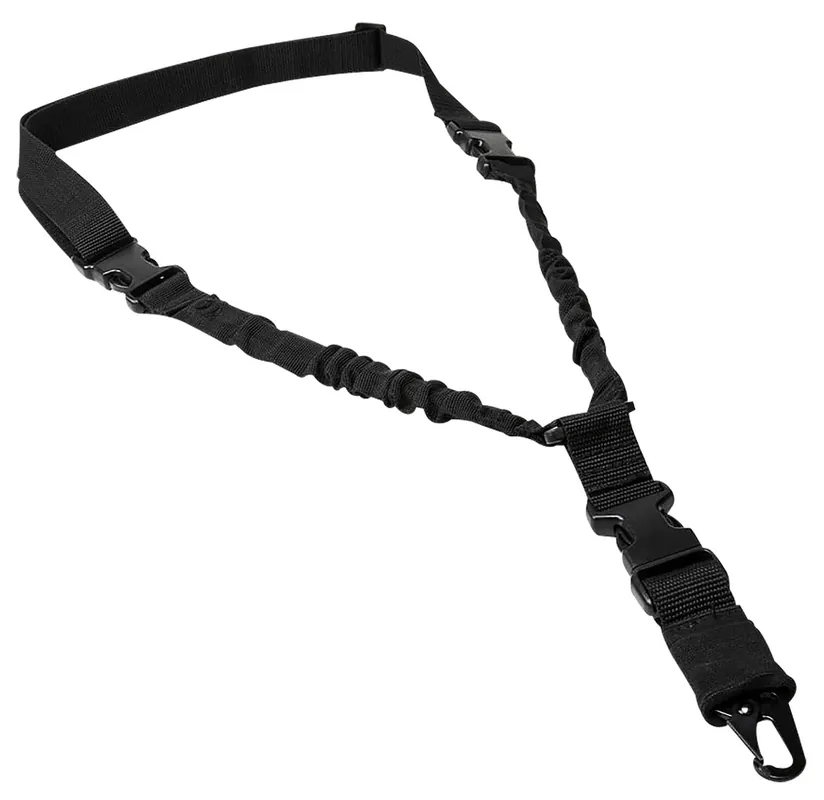 NcStar Single Point Sling Deluxe Black Nylon 30"-38" Adjustable Bungee
