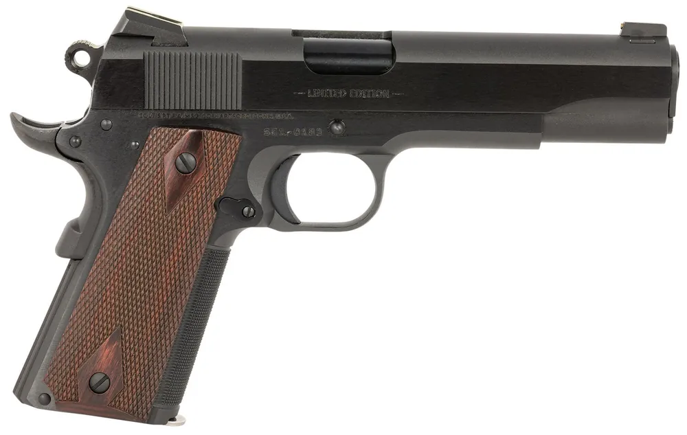 Colt Government Limited Edition .45ACP 7+1 5" NM Barrel 3-Dot Novak Sights Thumb Safety Rosewood Grips Blued SAO O1911SE-A1