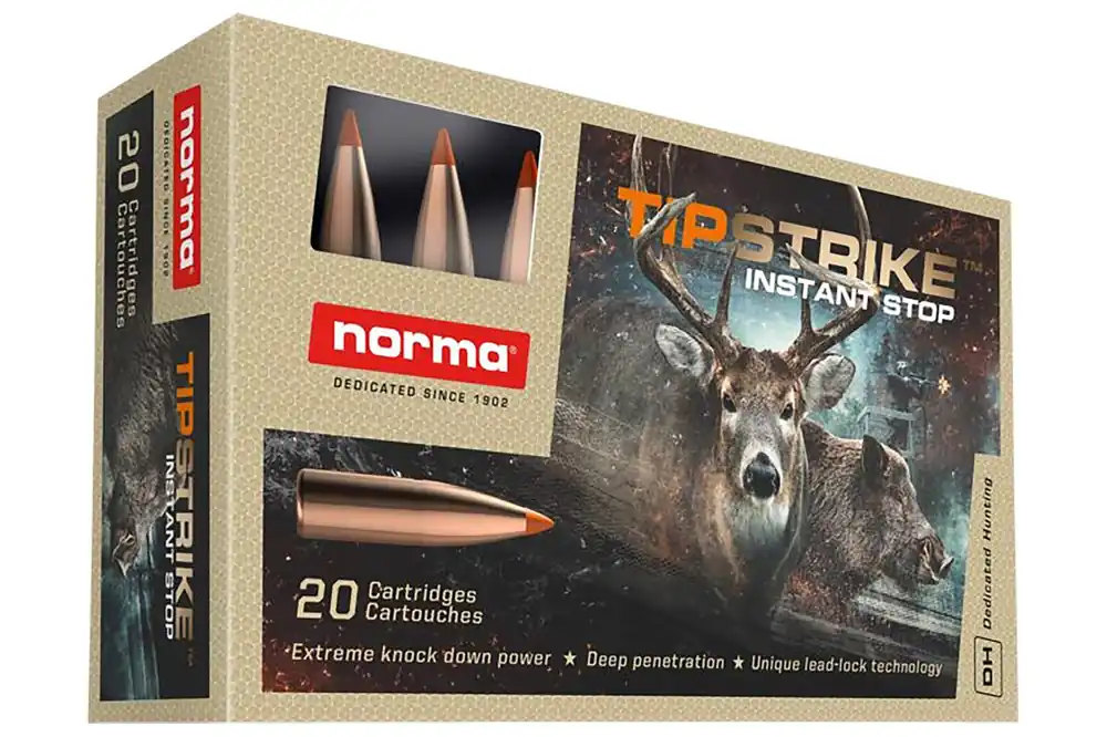 Norma Ammunition Dedicated Hunting Tipstrike 308 Win. 170 Gr. Polymer Tip 20/Box
