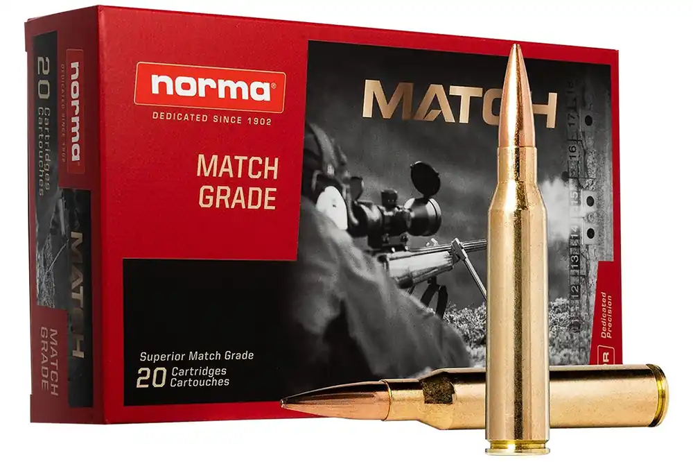 Norma Dedicated Precision Golden Target Match 338 Norma Mag 250 Gr. HPBT 20/Box