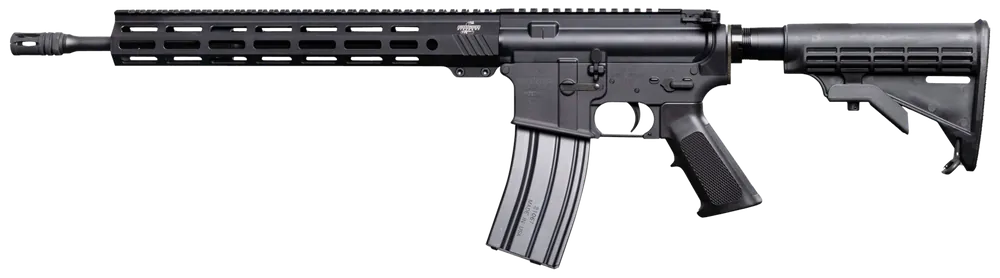 Bushmaster QRC II 5.56 NATO 30+1 16" Pencil Barrel A2 Flash Hider 14" Handguard Flattop Alum Rec Adj Stock Black 0010017BLK