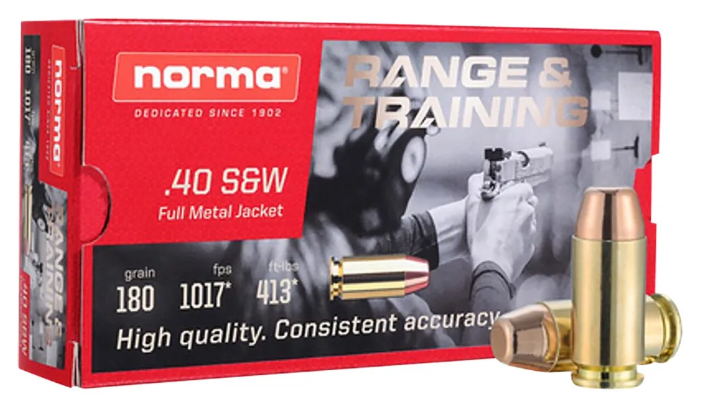 Norma Ammunition Self Defense NXD 40 S&W 180 Gr. 20/Box