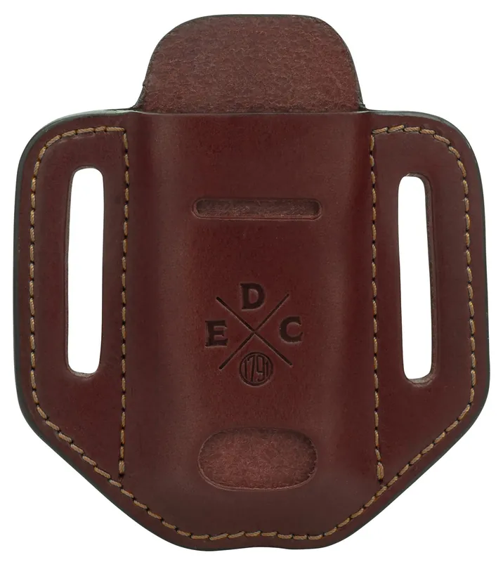 1791 Gunleather EDC Heavy Duty Easy Slide Solo OWB Chestnut Leather Belt Slide RH/LH