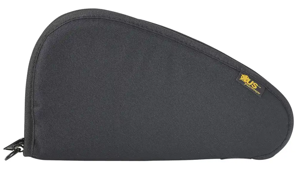 US PeaceKeeper Pistol Case Black Holds 1 Handgun Polyester