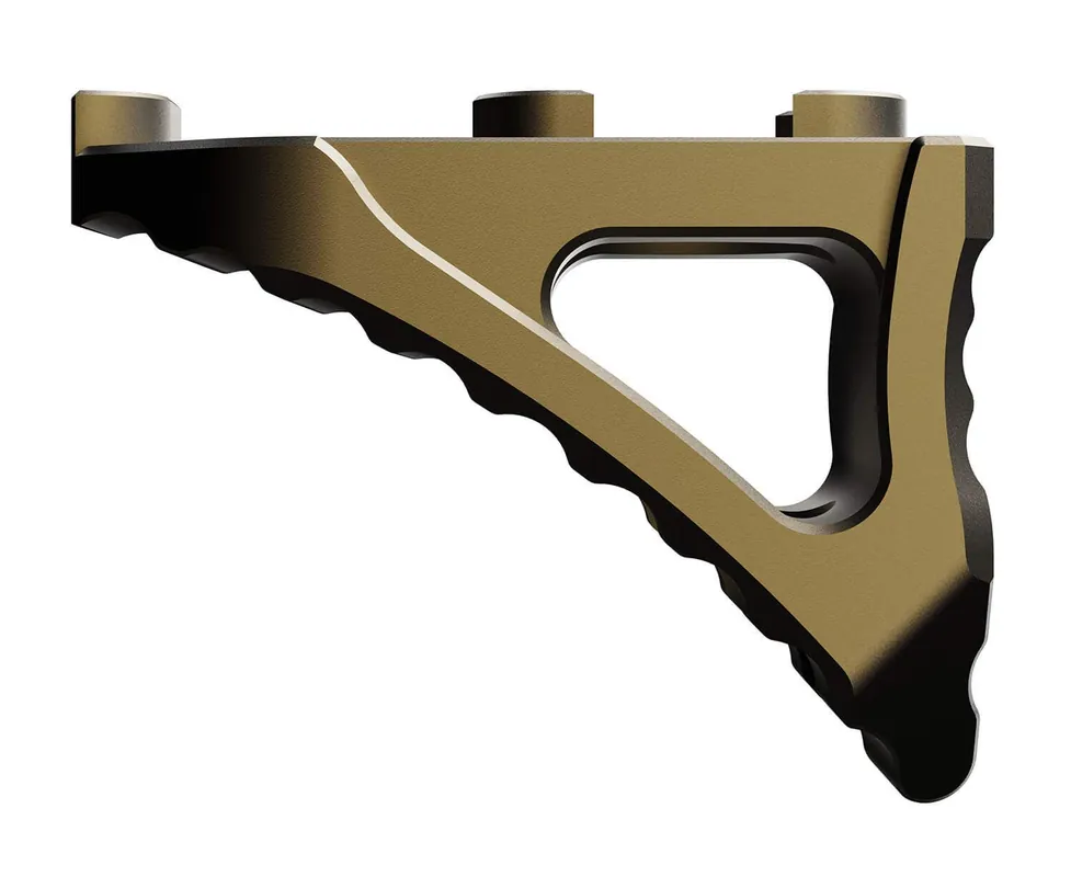 Rise Armament Micro Hand Stop Skeletonized Spartan Bronze Aluminum M-LOK Handguard