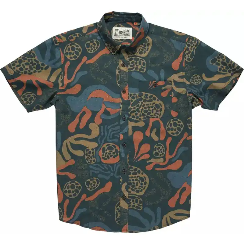Howler Brothers Men‘s Mansfield S/S Shirt-Antique Black