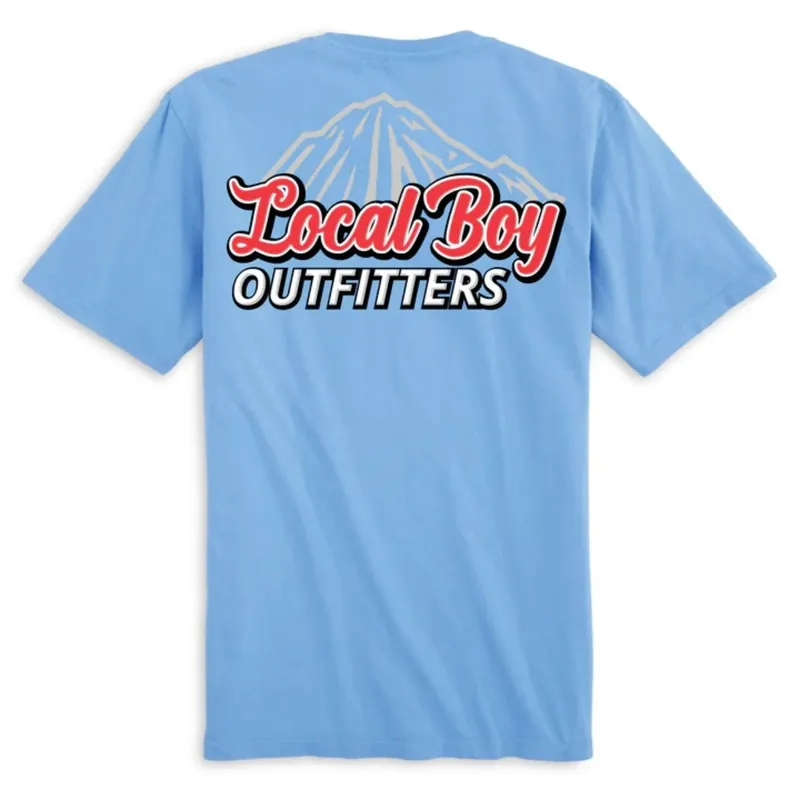 Local Boy Outfitters Men‘s Coors Mountain T-Shirt- Washed Denim