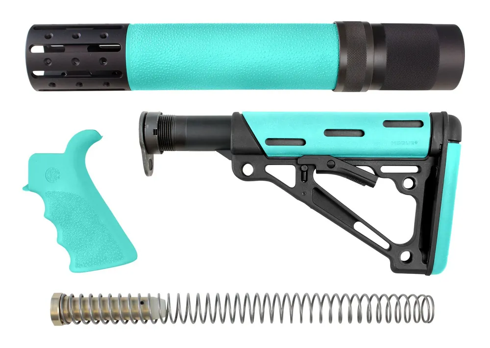 Hogue OverMolded 3-Piece Kit Collapsible, Rifle Length Forend AR15, M16