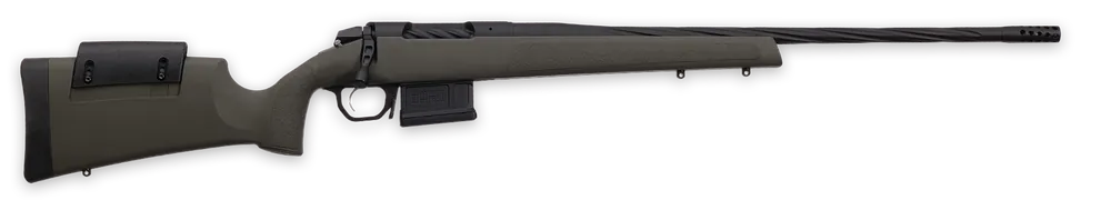 Weatherby 307 Range XP 6.5 Creedmoor 5+1 22" Fluted Black Barrel/Rec OD Green