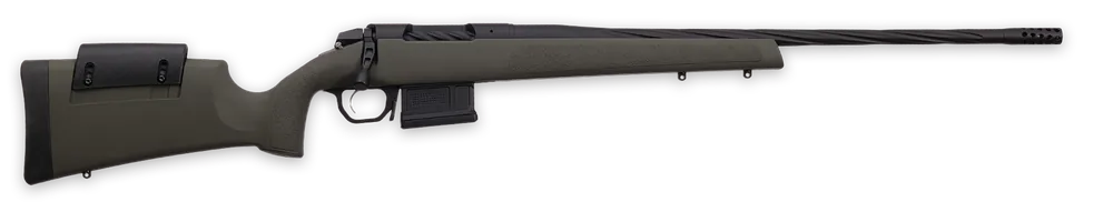 Weatherby 307 Range XP 6.5 Wthby RPM 5+1 24" Fluted Black Barrel/Rec OD Green