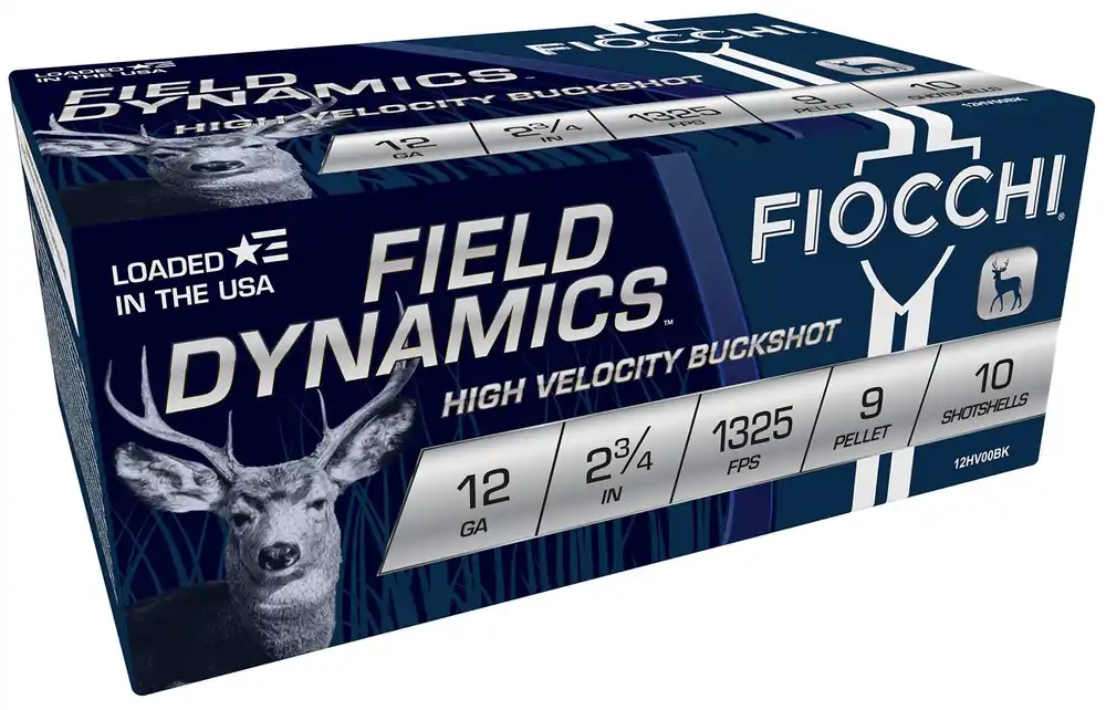 Fiocchi Field Dynamics 12 GA 2.75" 9 Pellets 00 Buck 10/Box