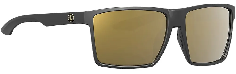 Leupold Performance Wear Desoto Shatter Proof Polarized Bronze Mirror Lens, Matte Black Frame, No-Slip Bridge