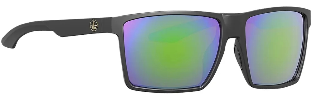 Leupold Performance Wear Desoto Shatter Proof Polarized Emerald Mirror Lens, Matte Black Frame, No-Slip Bridge