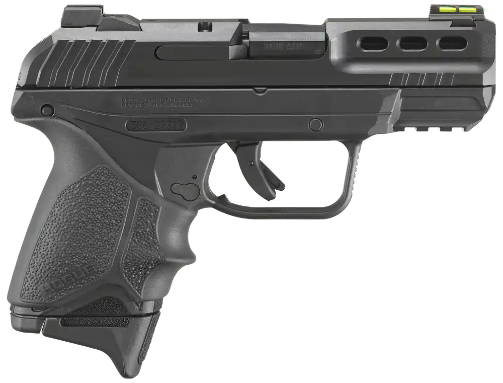 Ruger Security-380 .380ACP 3.42" 10+1 Black Nylon Frame Black Oxide Slide/Barrel Fiber Optic Sight MA Compliant 3854