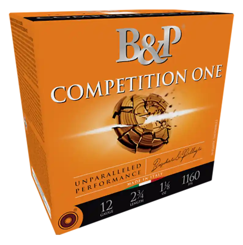 Fiocchi B&P Competition One Target 12 Gauge 2.75" 1 oz 9 Shot 25 Per Box