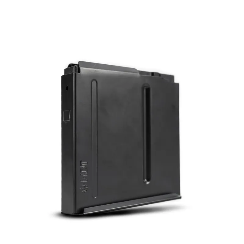 Mdt Sporting Goods Inc AICS Magazine 5rd Extended 300 PRC Long Action Magnum (CIP 3.80" L), Black Steel