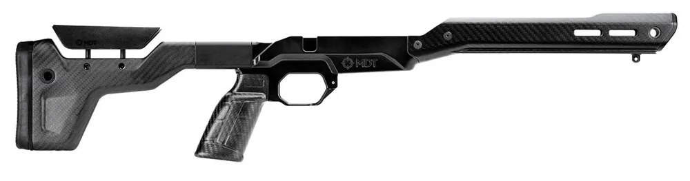Mdt Sporting Goods Inc HNT26 Chassis Carbon Fiber Furniture AR-Style Grip Fits Short Action Remington 700