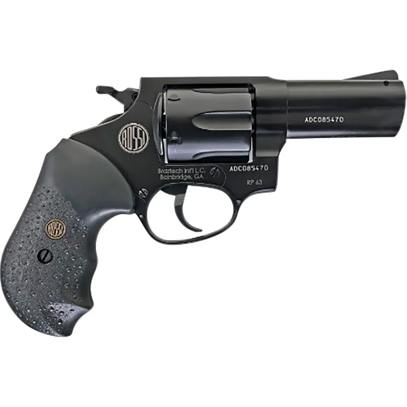 Rossi RP63 357 Magnum Revolver 6 Shot 3" Barrel Steel Cylinder Stainless Steel Frame Pinned Front Sight Textured Black Rubber Grip DA/SA 2RP631