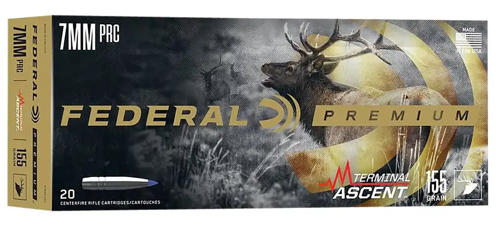 Federal Premium 7mm PRC 155 Gr. Terminal Ascent 20/Box