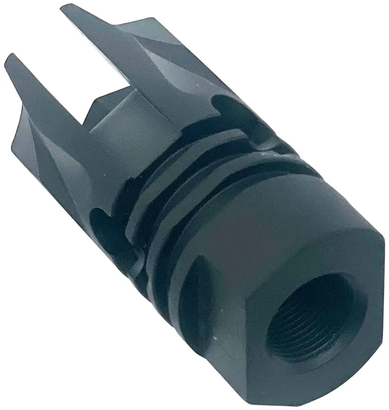 LBE Unlimited REV Flash Hider 5.56mm (223 Cal) Black Crush Washer