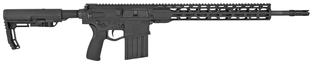 Radical Firearms RF-10 .308 Win 20+1 18" Alum Rec 15" FF Handguard Minimalist Syn Adj Stock Compensator Black RBR10-308-18