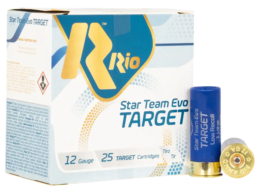 Rio Ammunition Team Target 12 GA 2.75" 1-1/8 oz. 7.5 Shot 25/Box