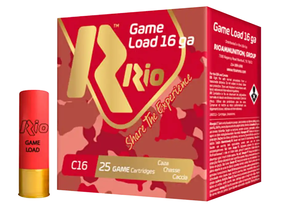 Rio Ammunition Game Load 16 Gauge 2.75" 1 1/8 oz 7.5 Shot 25 Per Box