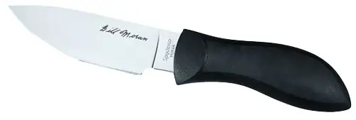 Spyderco Moran 3.88" Fixed Drop Point Plain Satin VG-10 SS Blade Black Handle