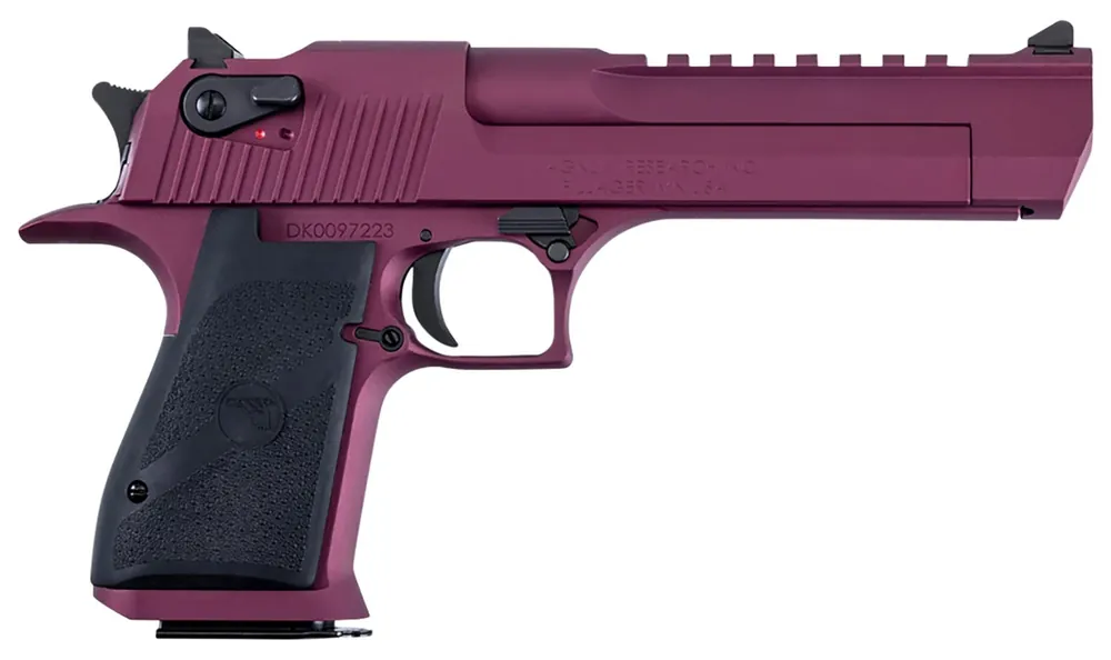 Magnum Research Desert Eagle .50AE 7+1 6" All-Steel Gas Action 3-Dot Sights Pic Rail Ambi Safety Black Cherry SAO DE50BKC
